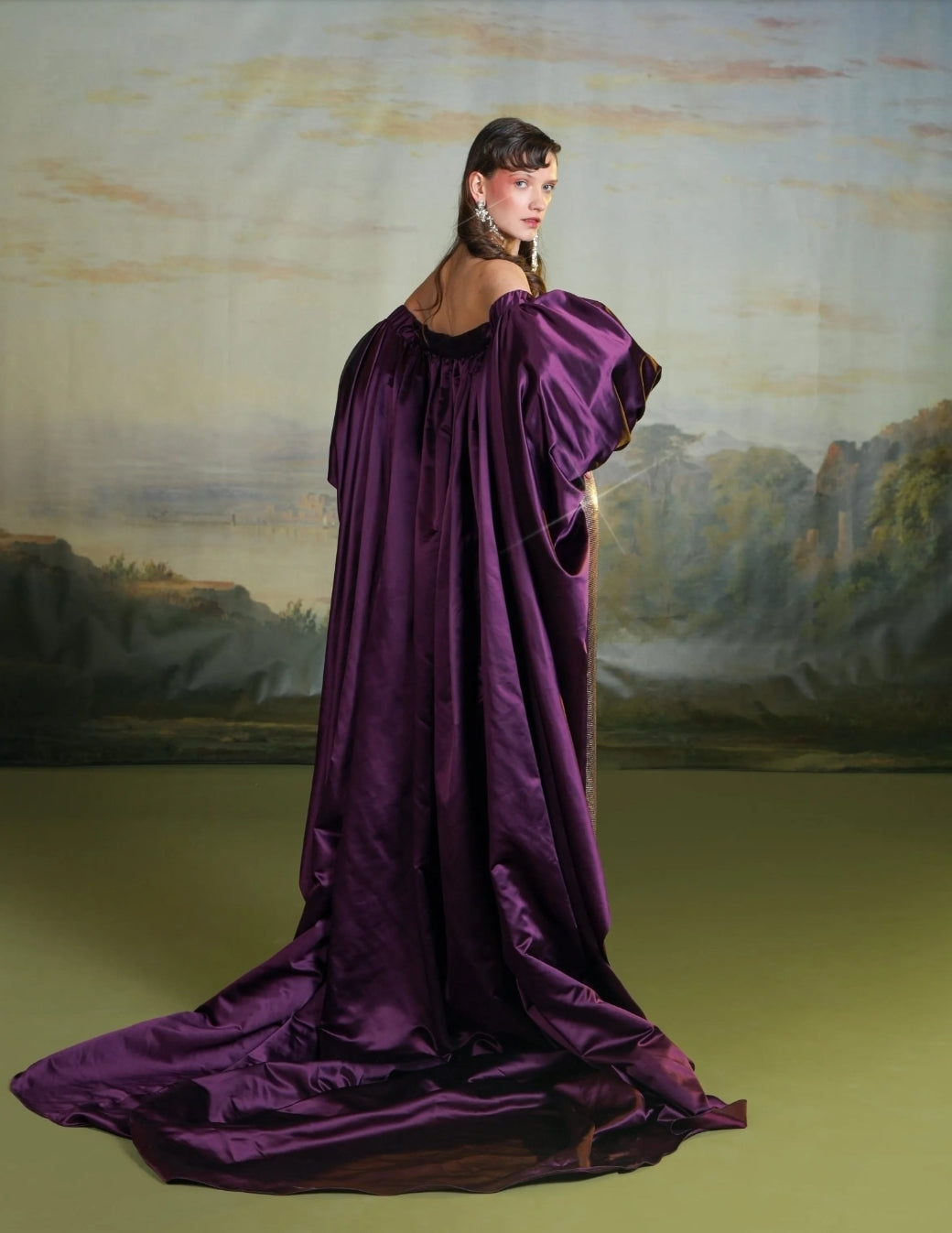 Enchanted Taffeta Bubble Sleeve Special Occasion Event Cape Jacket