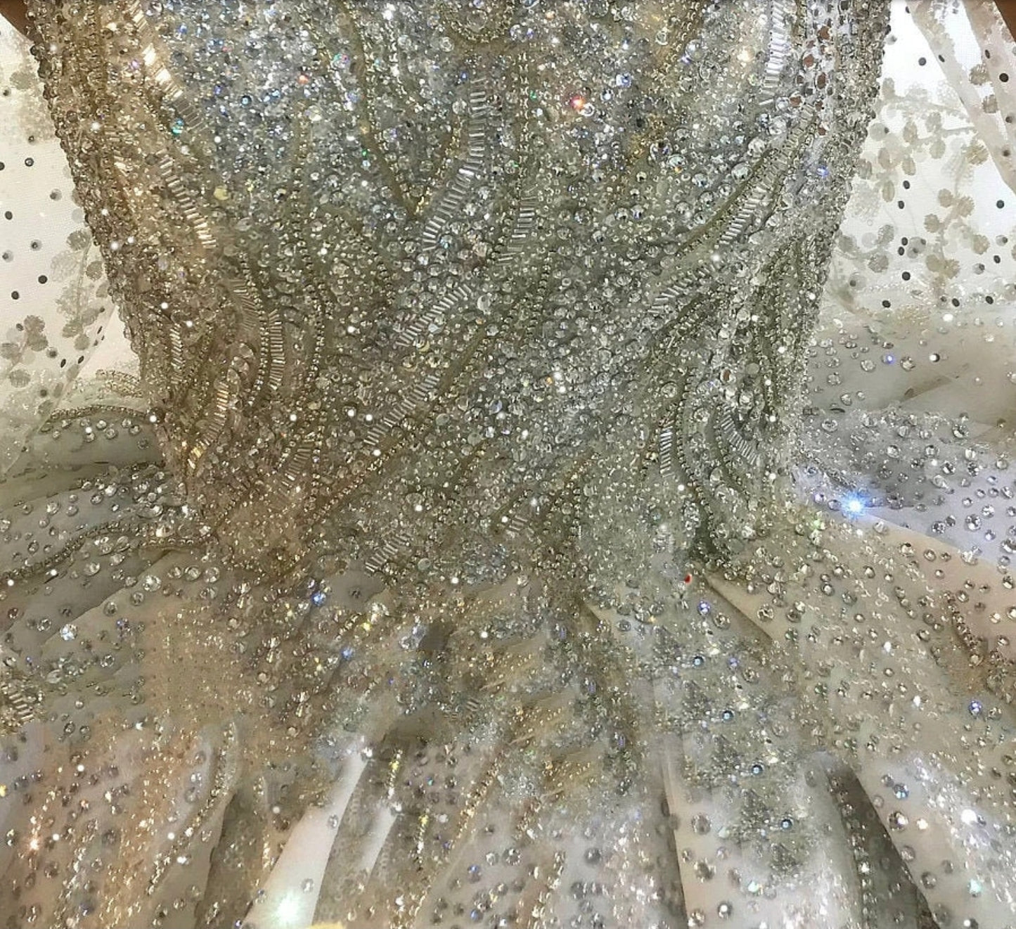 Gorgeous Very Heavily Beaded Sweetheart Princess Gala Wedding Ball Gown