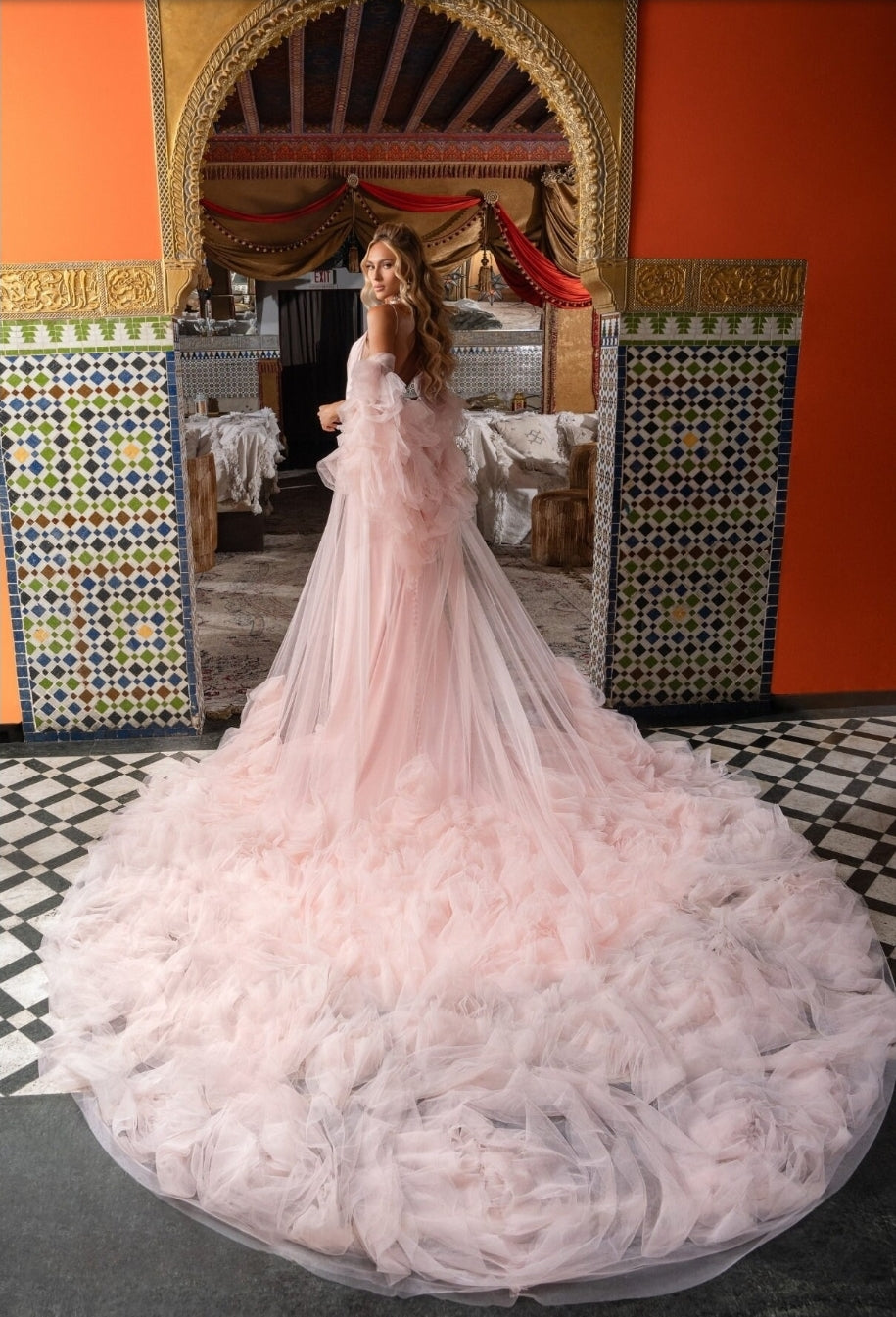 3D Romantic Tulle Floral Special Occasion/Reception/Party/Shower/Maternity Cape Jacket