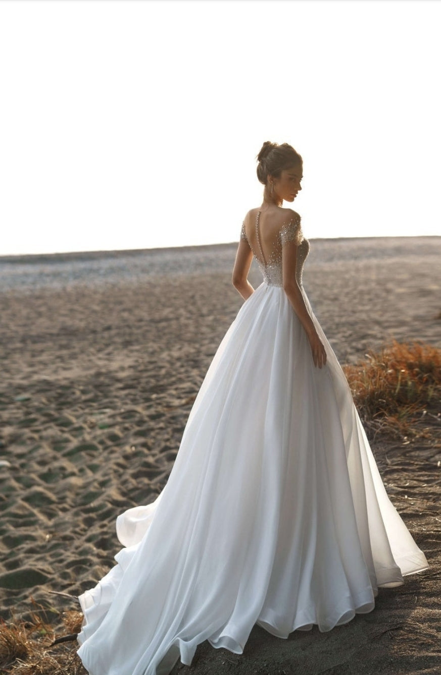 A Touch Of Sparkle Sweetheart Illusion Gown