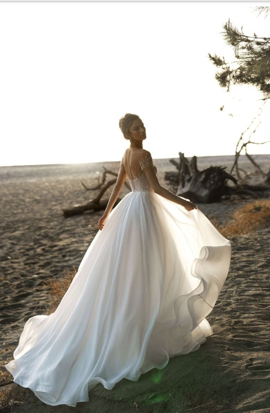 A Touch Of Sparkle Sweetheart Illusion Gown