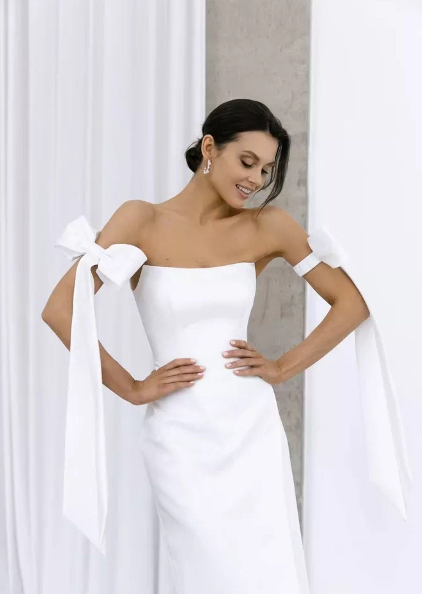 Detached Bicep Bow Knot Sleeves