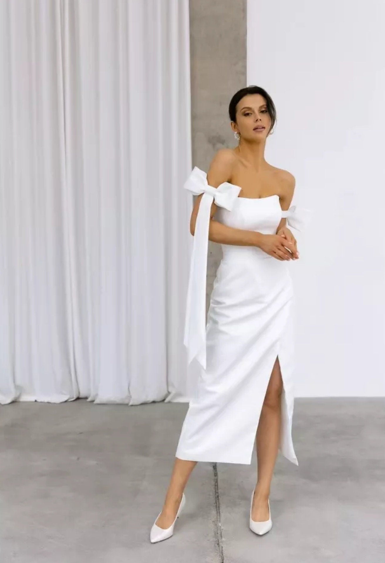 Detached Bicep Bow Knot Sleeves