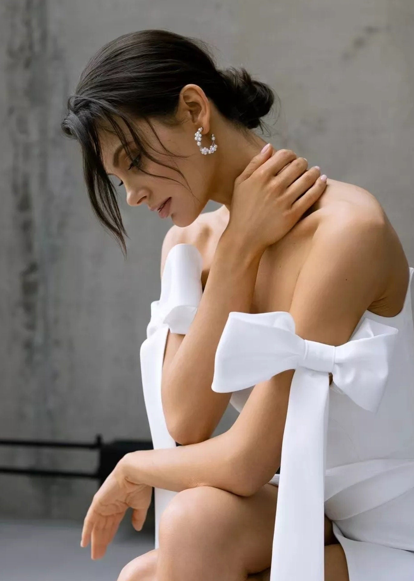 Detached Bicep Bow Knot Sleeves