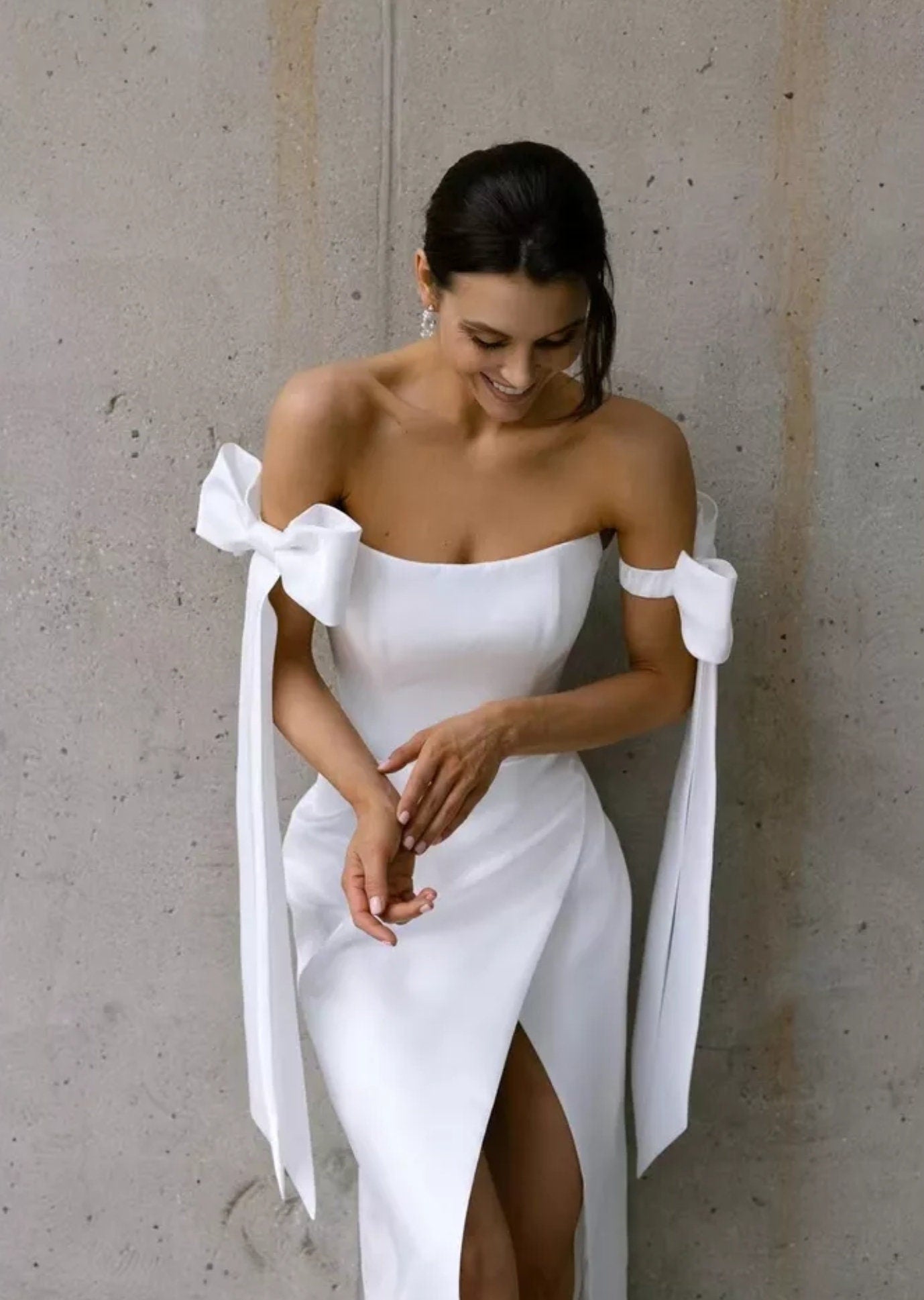 Detached Bicep Bow Knot Sleeves