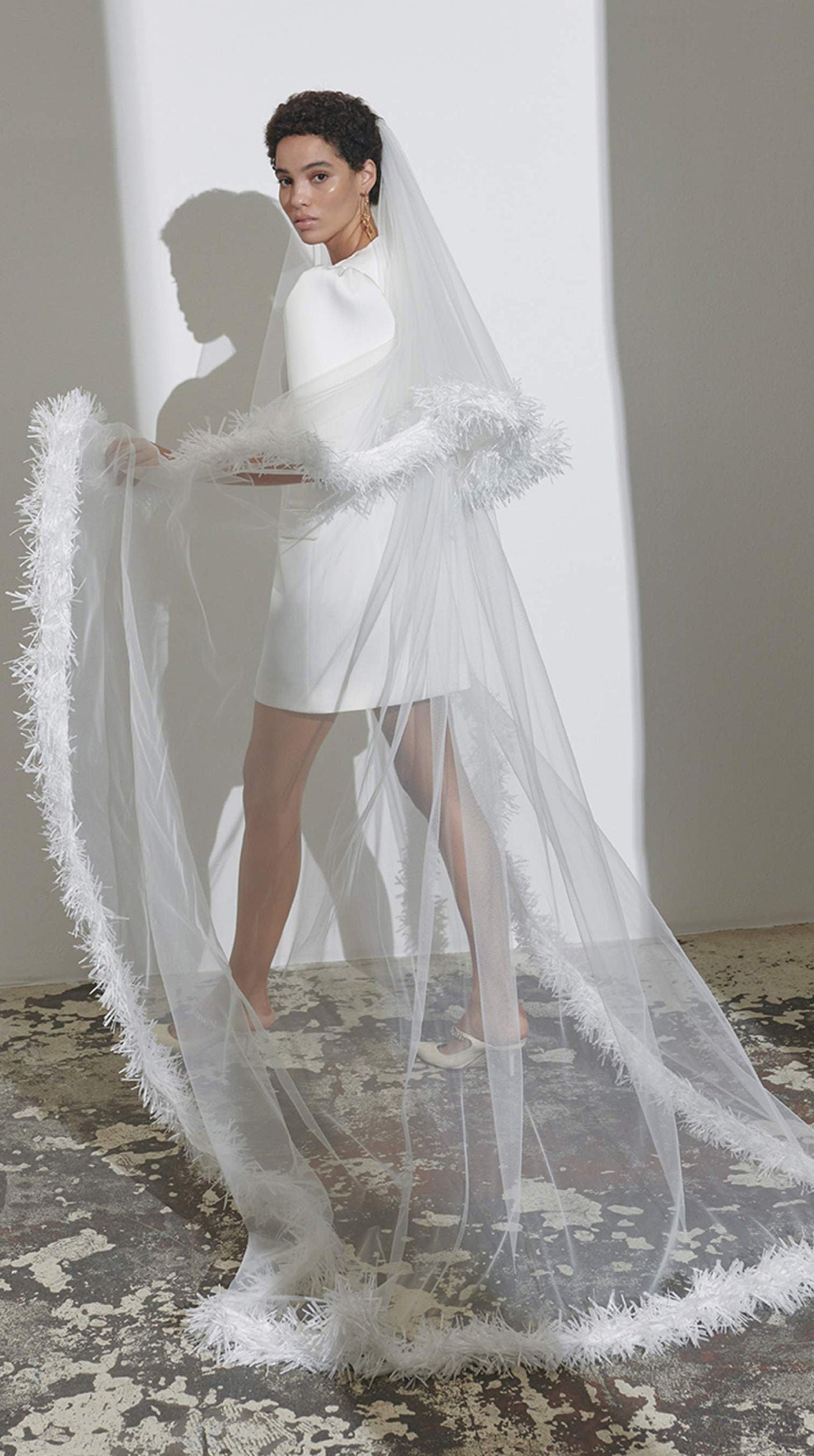 Simple Tulle & Frill Veil