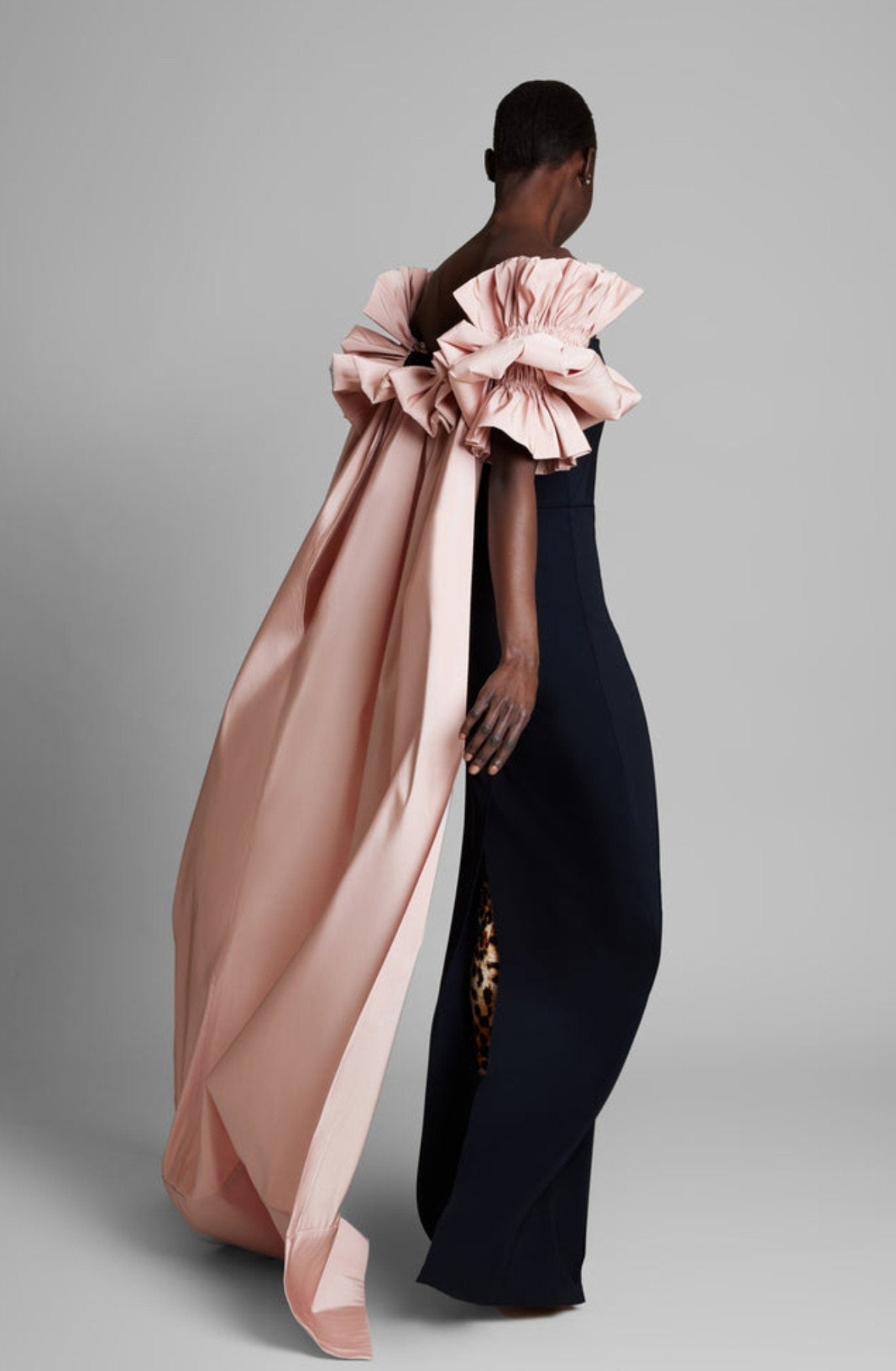 Ruched Pleated Puff Bridal Cape