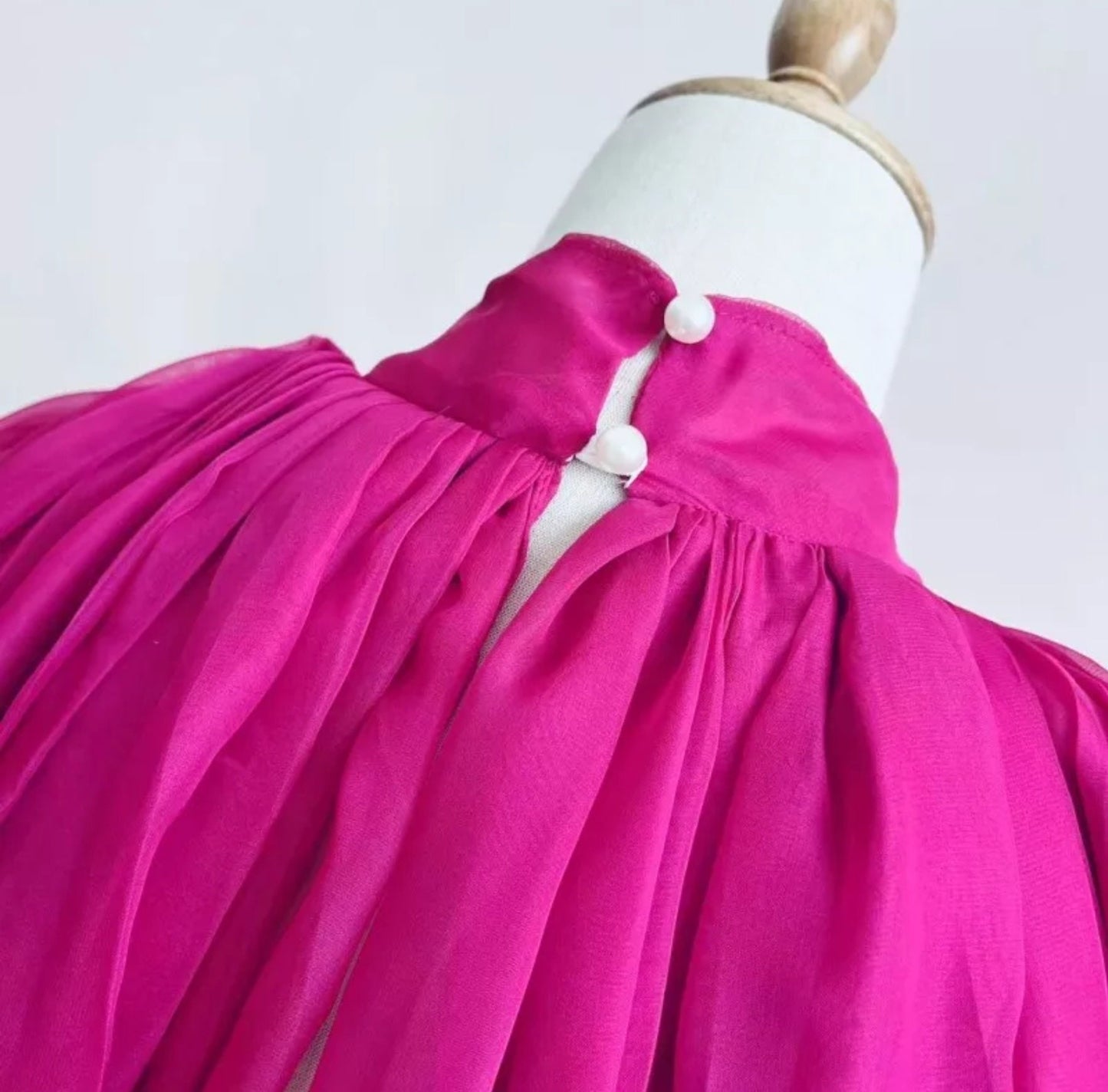 Silk Chiffon Lantern Puff Halter Style Full Detachable Bridal Sleeves