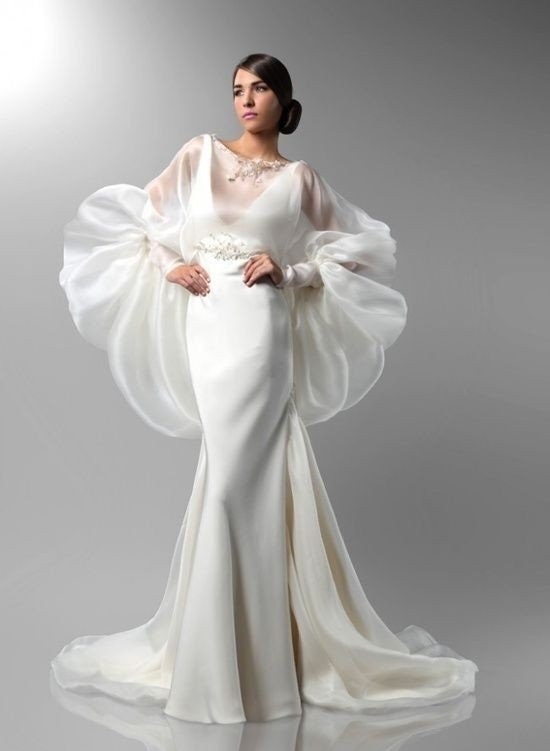 Organza Bubble Pullover Bridal Bolero