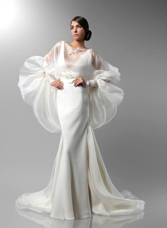 Organza Bubble Pullover Bridal Bolero