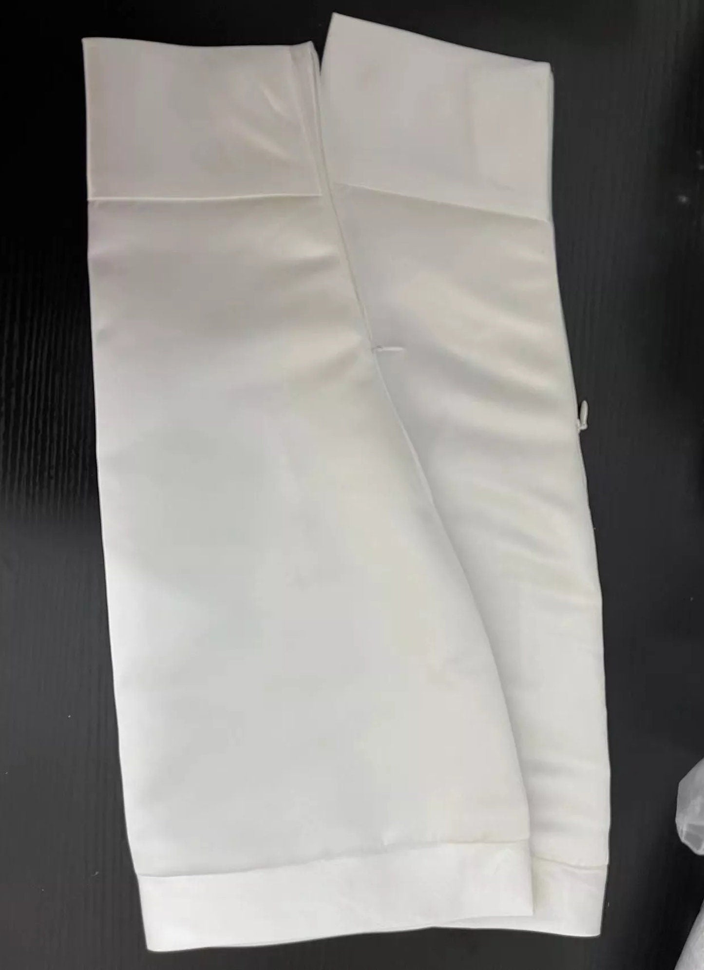 Detached Satin Straight Slim Style Sleeves