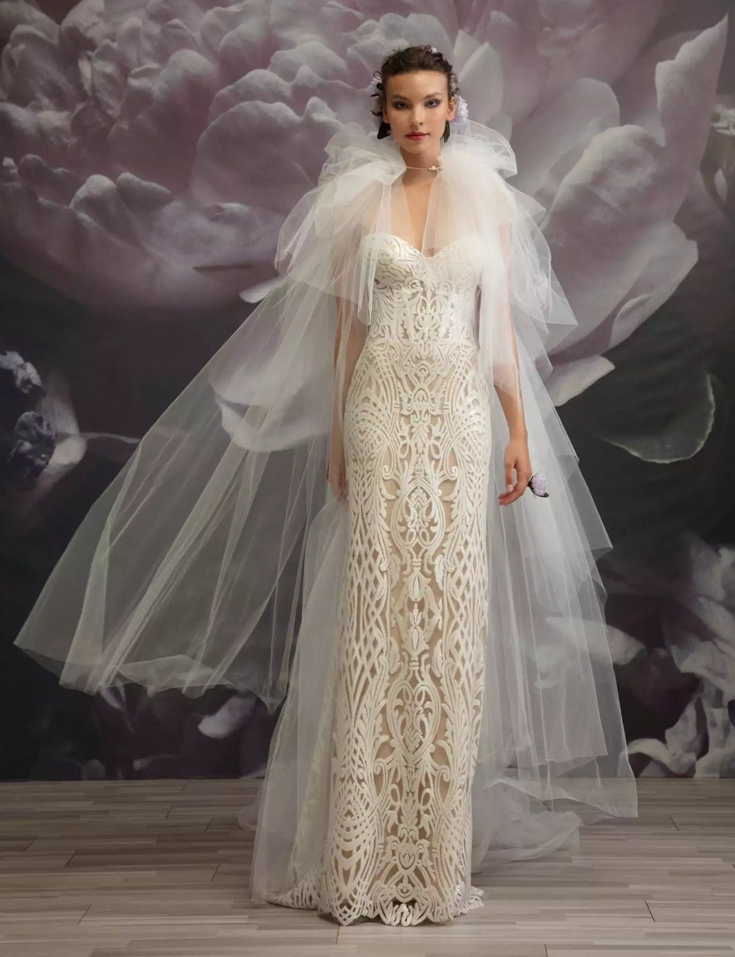 Layered Tulle Bolero Cape