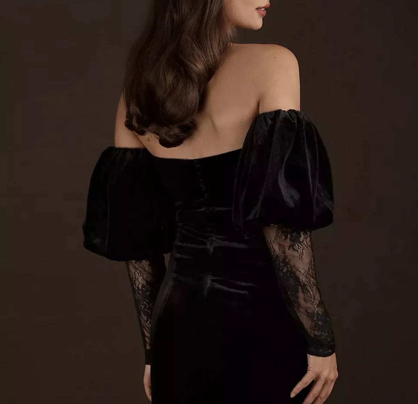 Detached Velvet & Lace Sleeves