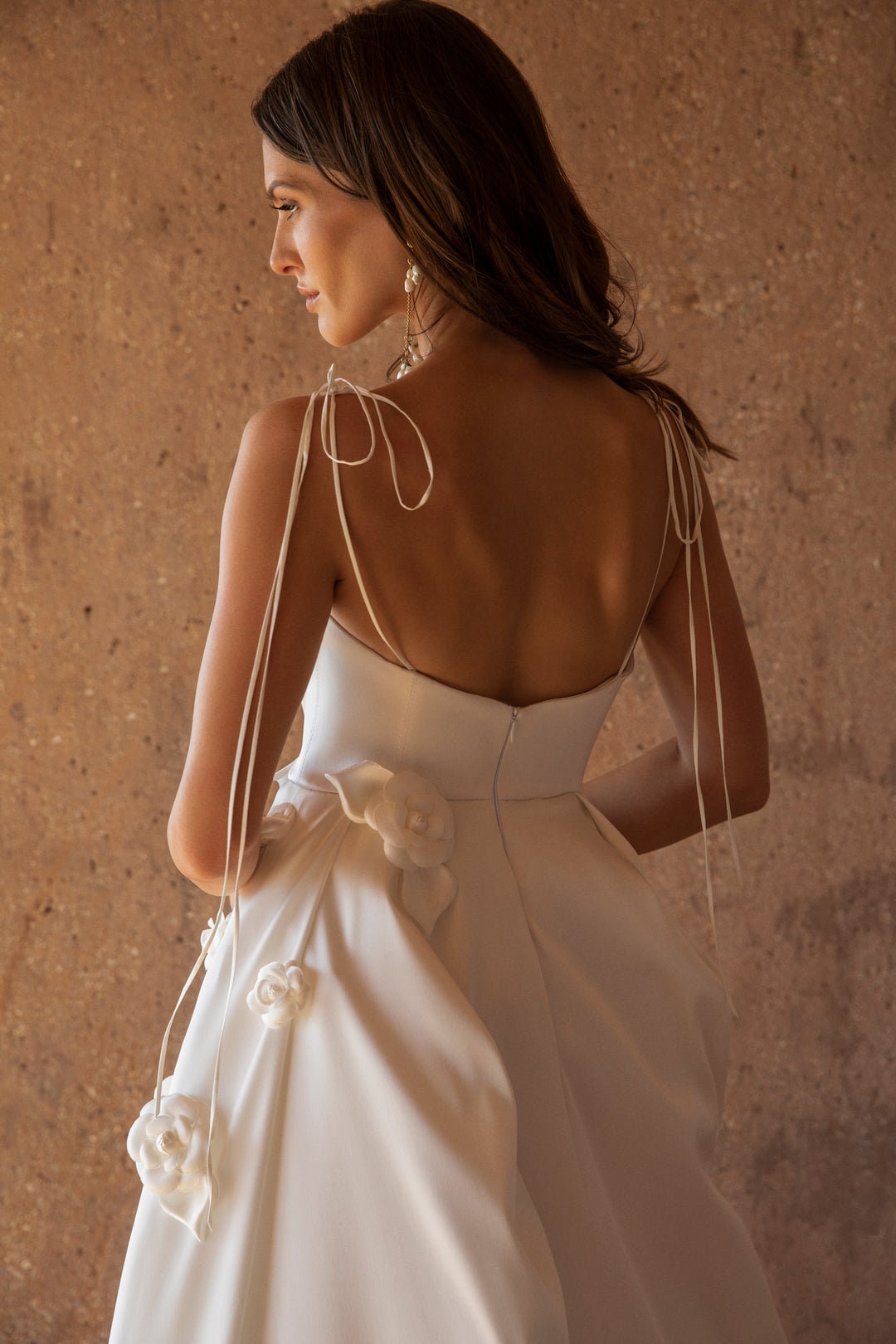 Spaghetti Strap Flowers In Bloom Gown