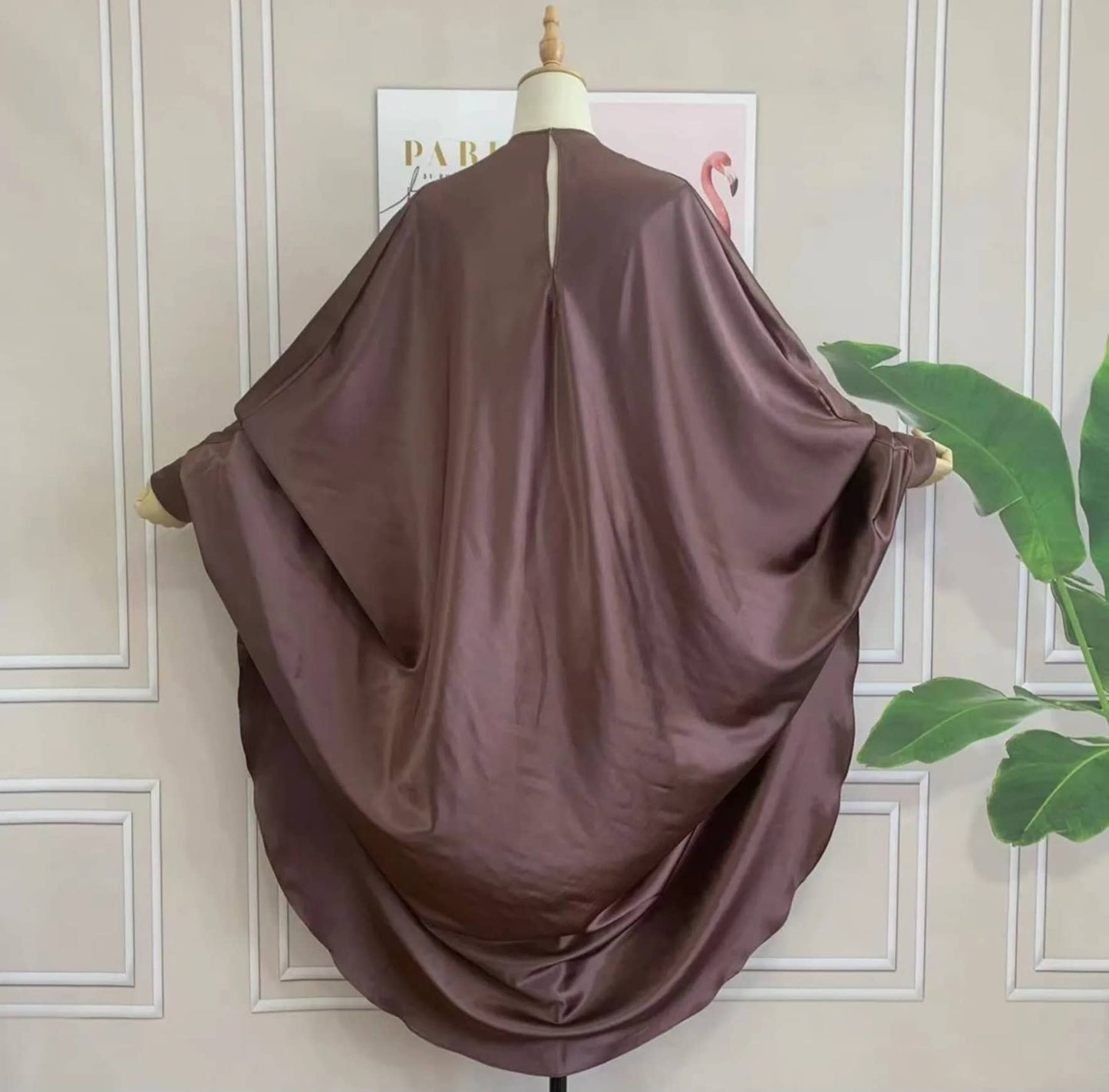 Minimalist Satin Cape Sleeves