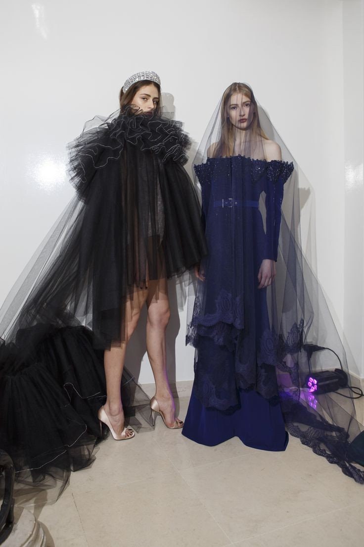 Multi Layered Frill High Neck Double Tiered Frill Hem Special Occasion Bolero Cape