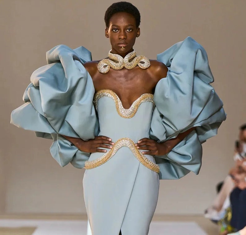Voluminous Puff Style Bolero Off The Shoulder Shrug Cape