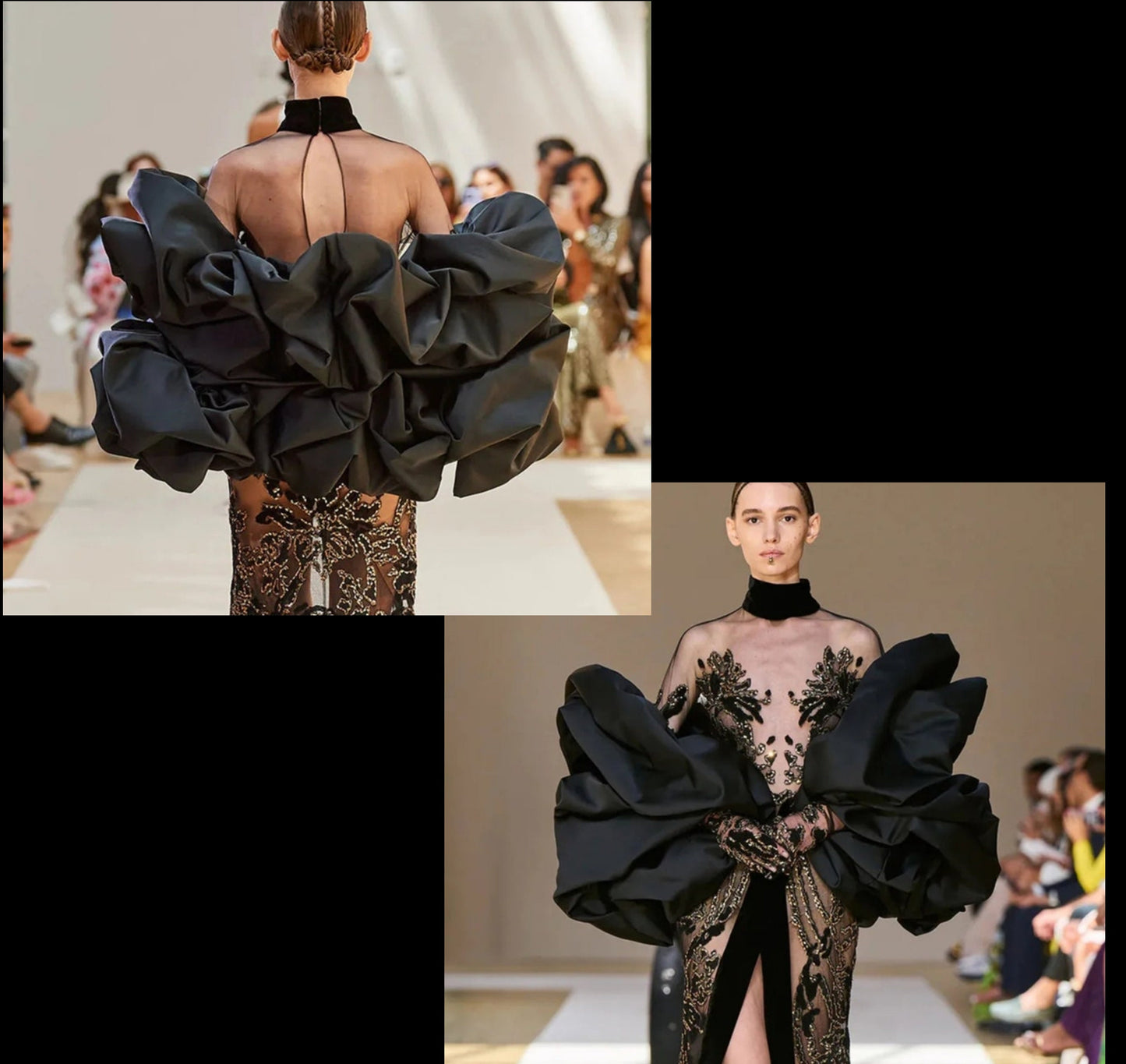 Voluminous Puff Style Bolero Off The Shoulder Shrug Cape