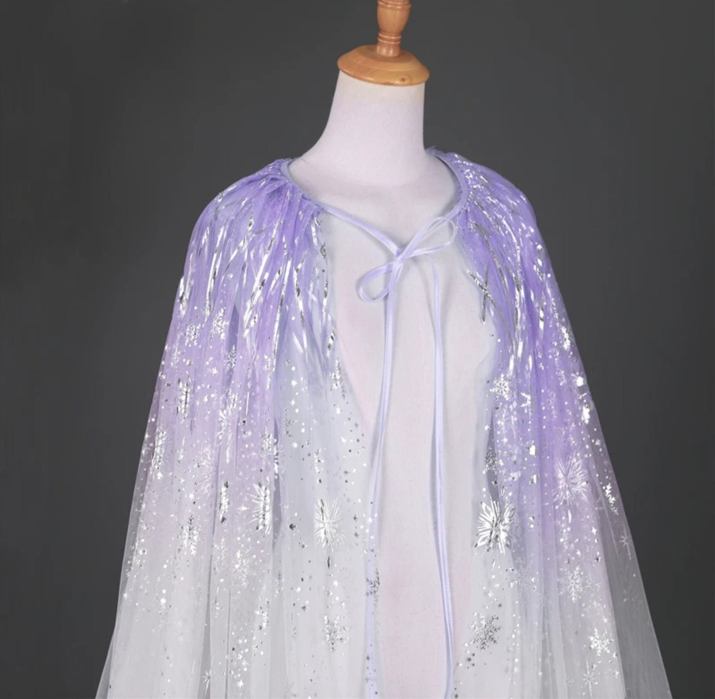 Shimmering Colorful Celestial Bridal, Special Occasion, Party Cape