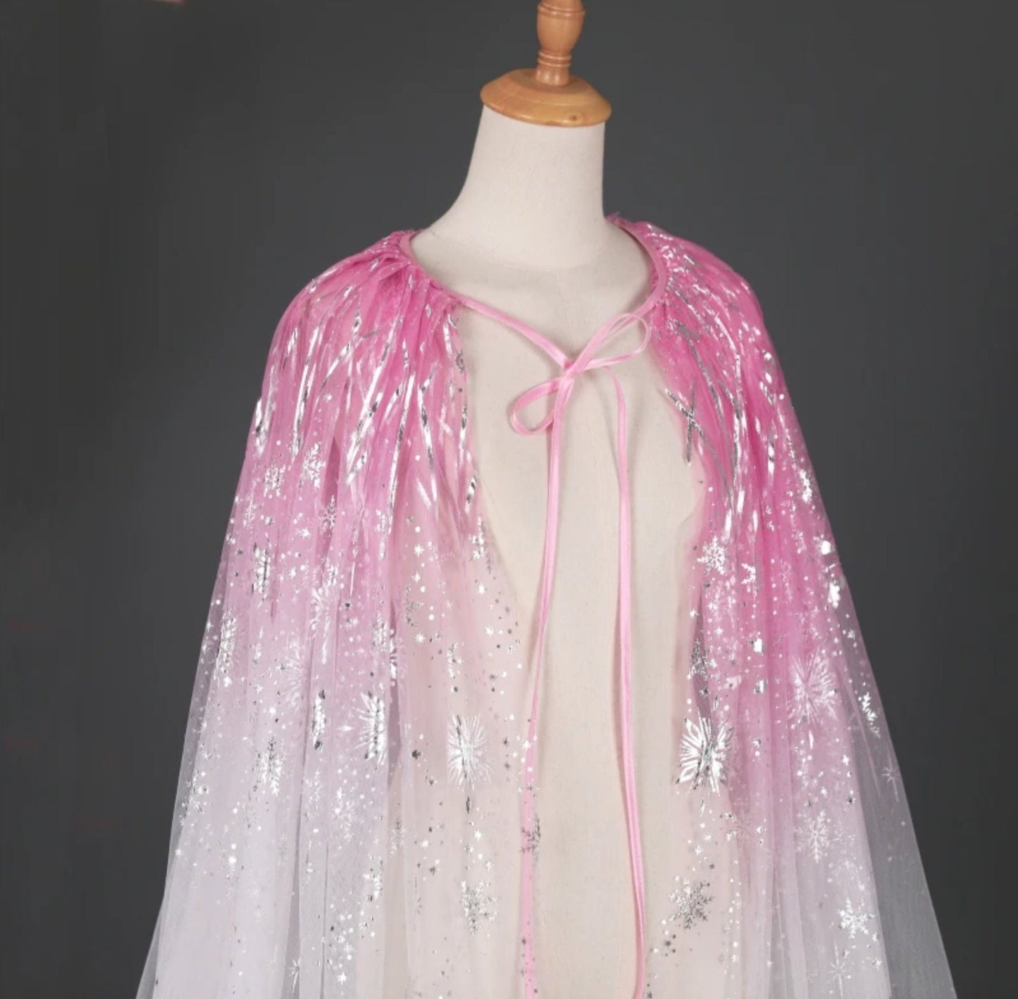 Shimmering Colorful Celestial Bridal, Special Occasion, Party Cape