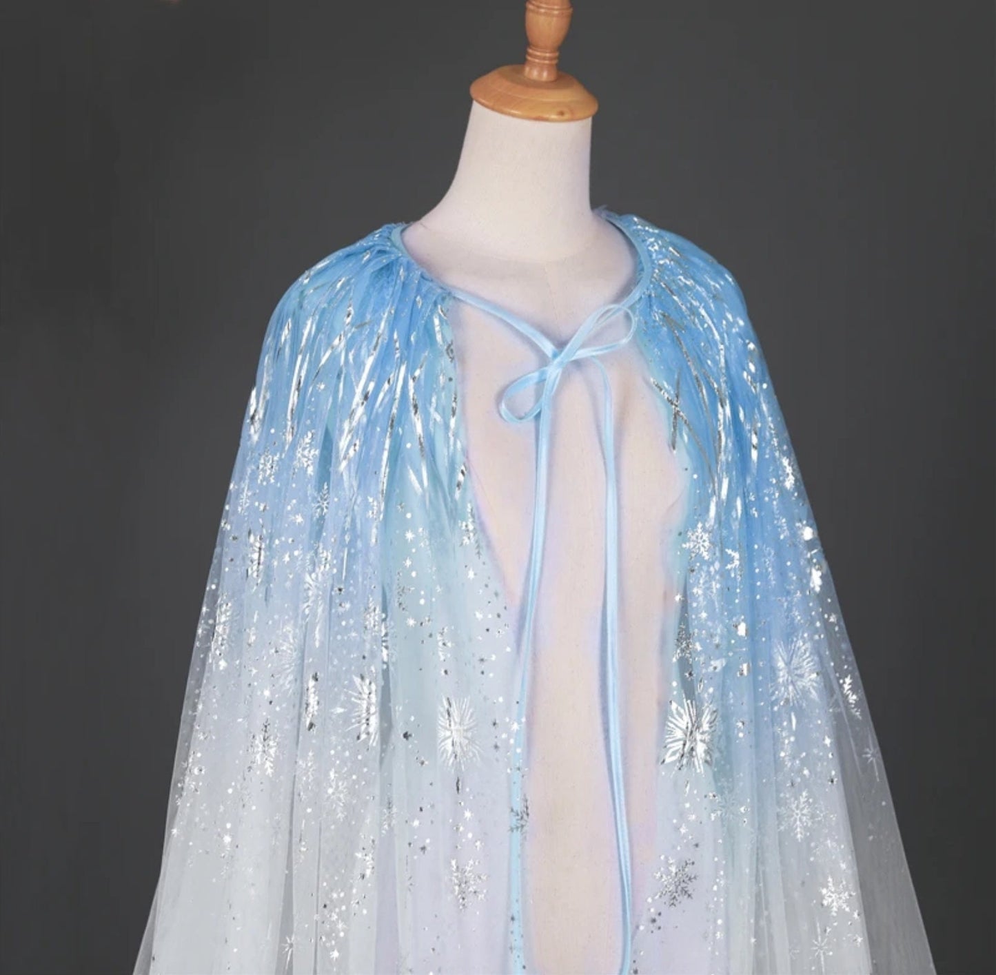 Shimmering Colorful Celestial Bridal, Special Occasion, Party Cape