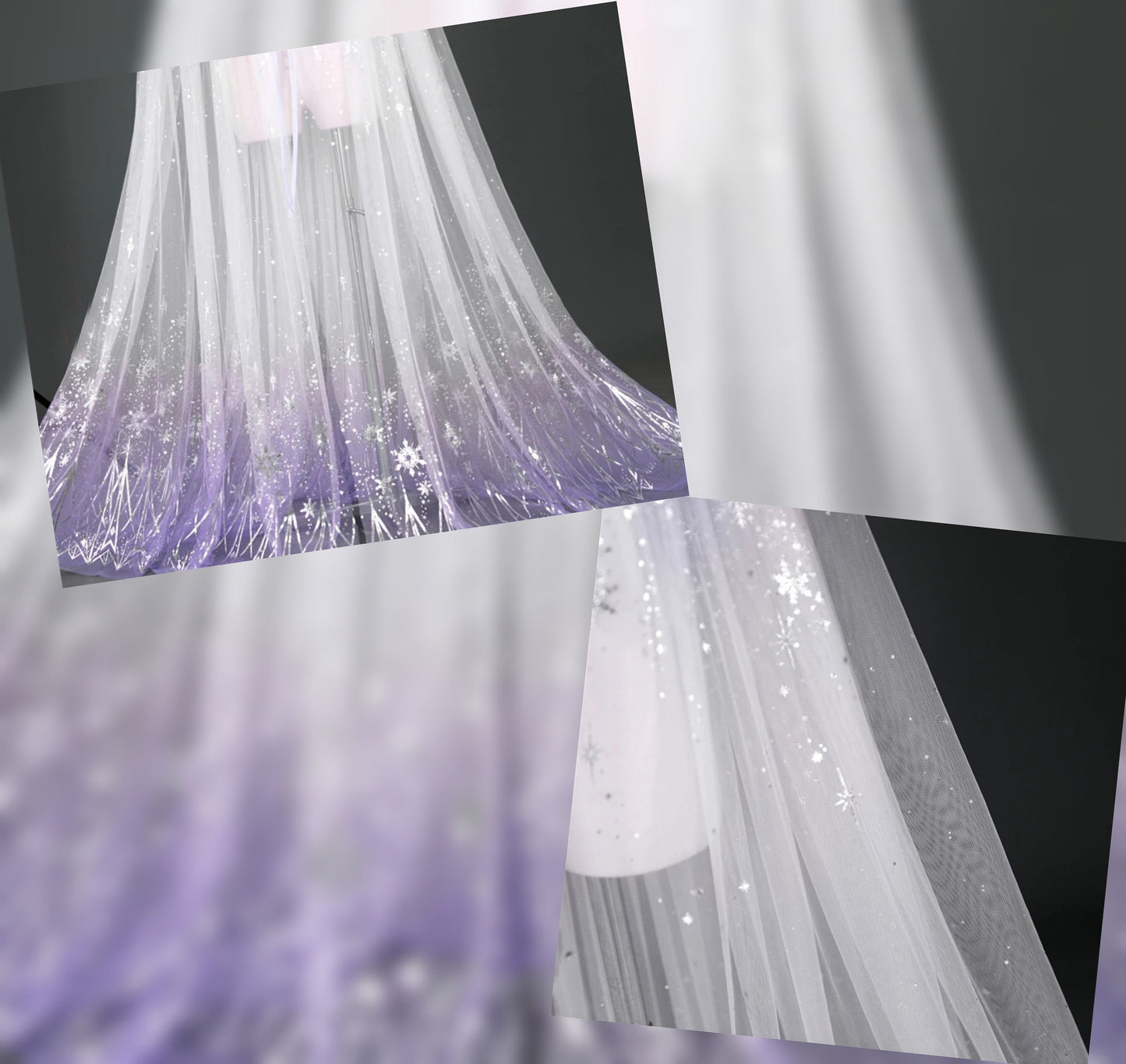 Shimmering Colorful Celestial Bridal, Special Occasion, Party Cape
