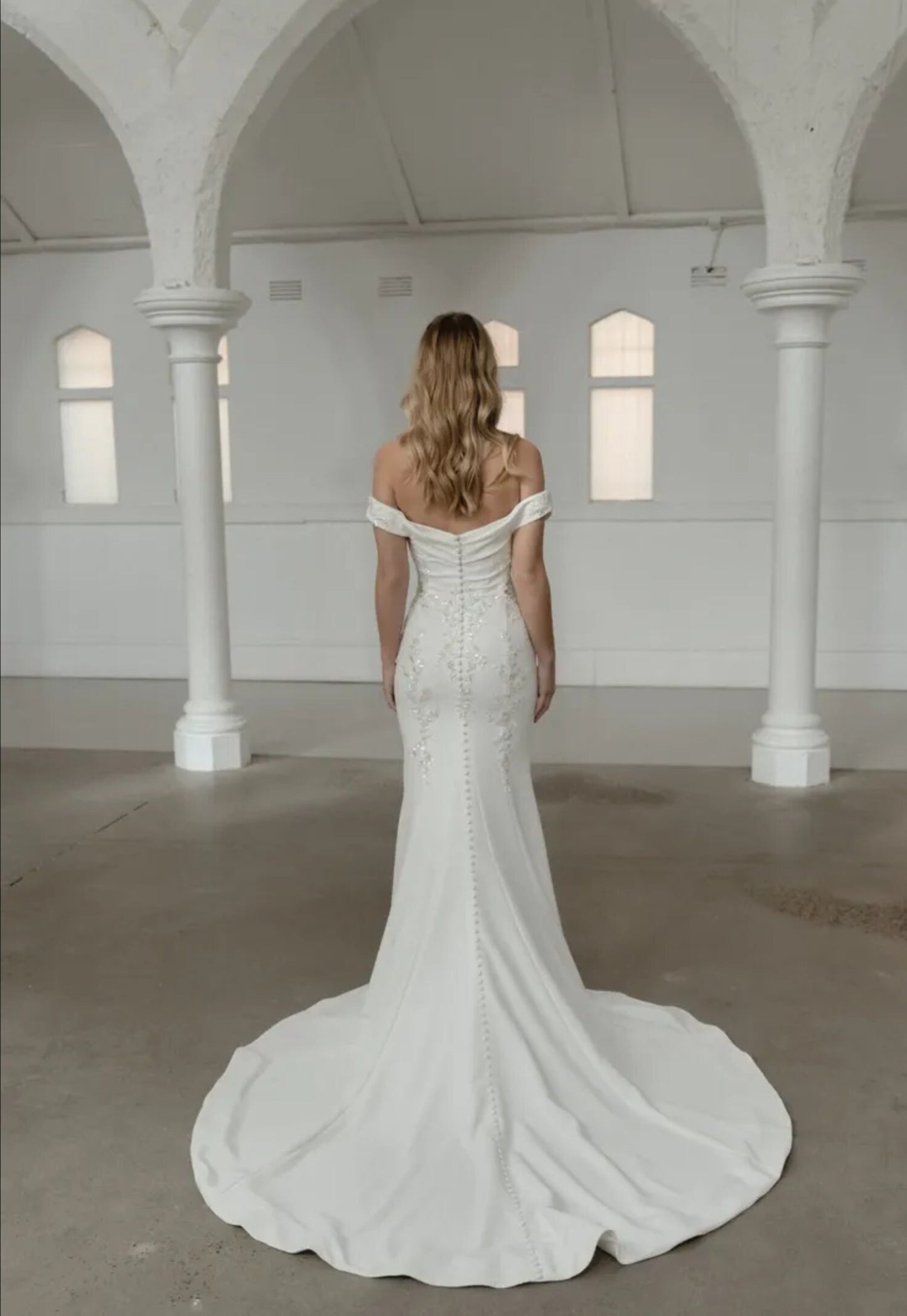 Boat Neck Off The Shoulder Beaded Sequinned Floral Appliqué Trumpet Gown With Cut Out Illusion Sides