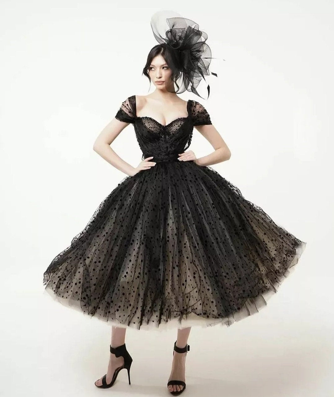 short polka dot prom dress Polka Dot Prom Dresses, Polka Dots Evening Party Gowns
