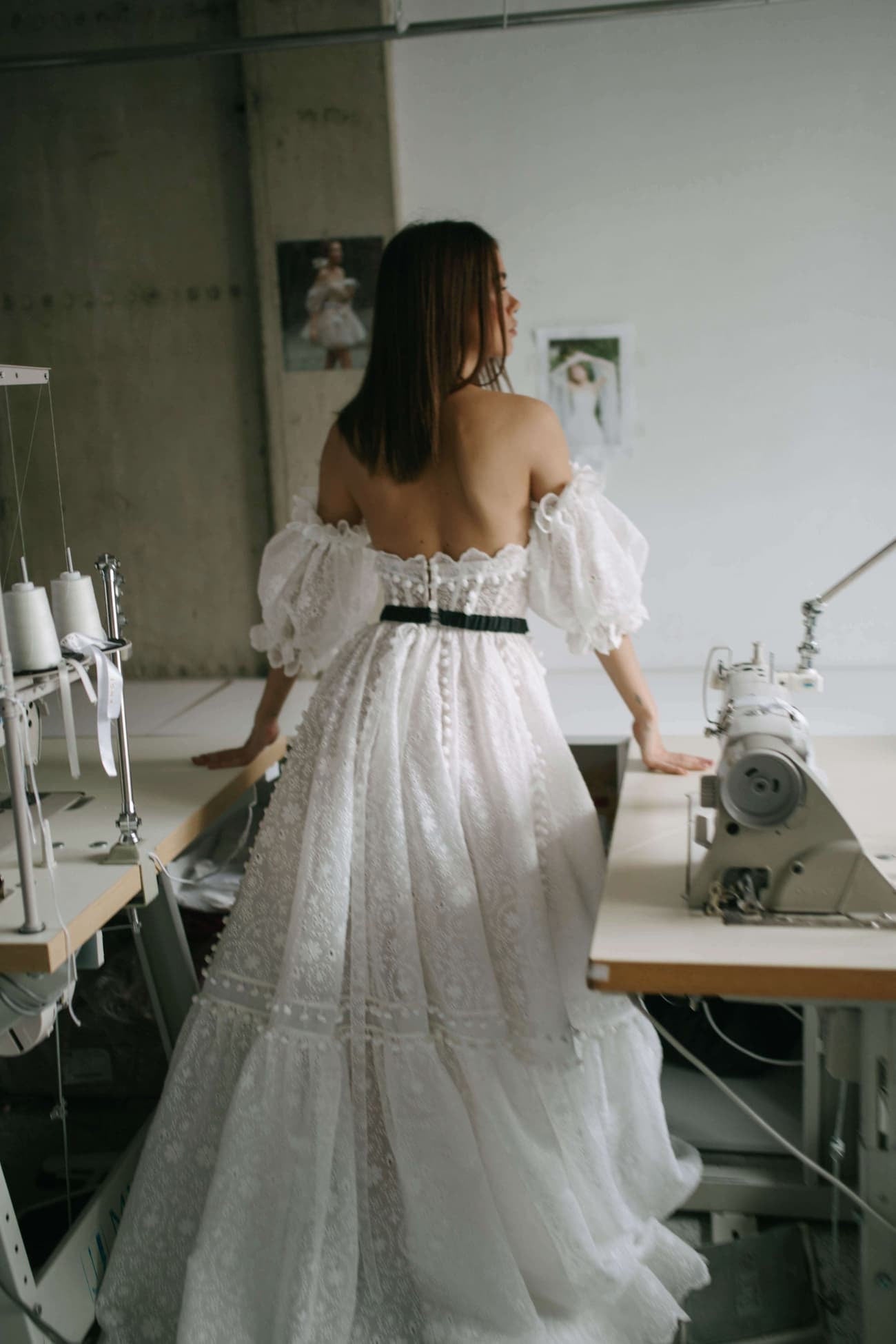 Detached Hollowed Out Floral Sleeves