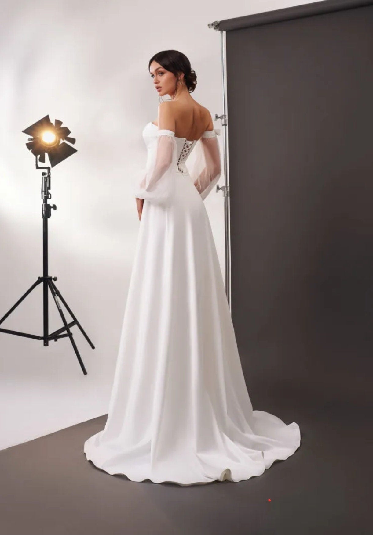 Detached 3/4 Lace Hanging Bow Bicep Sleeves