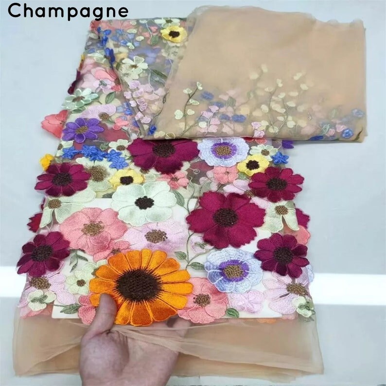 Botanical 3D Floral Ankle Length Bolero Cape