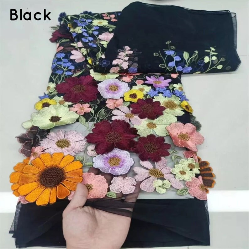 Botanical 3D Floral Ankle Length Bolero Cape