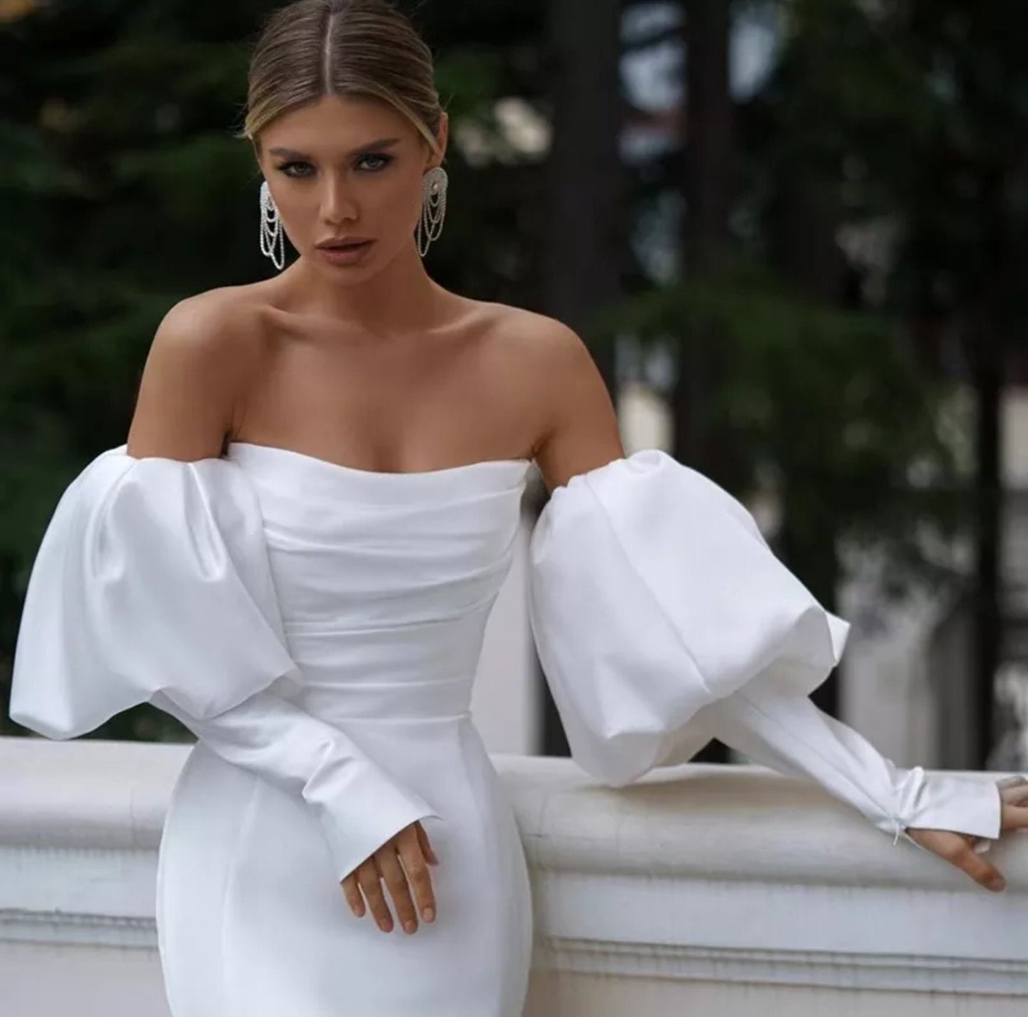 Detached Victorian Inspired Satin Sleeves
