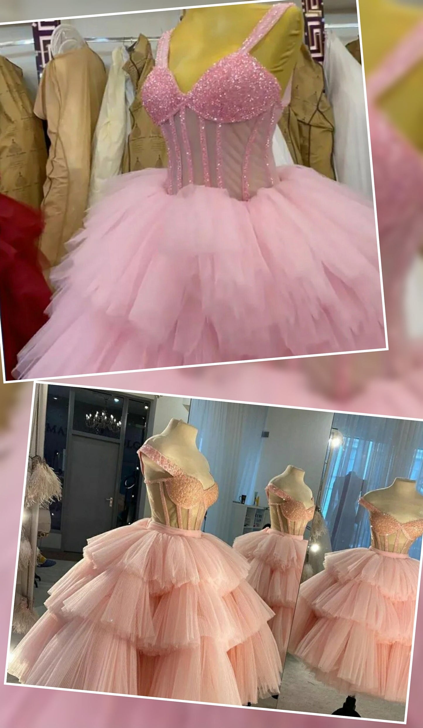 Sleeveless Sweetheart Beaded Crystal Tiered Dress