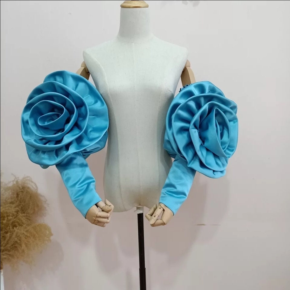 Rose Flower Detached Bridal/Fashion Sleeves