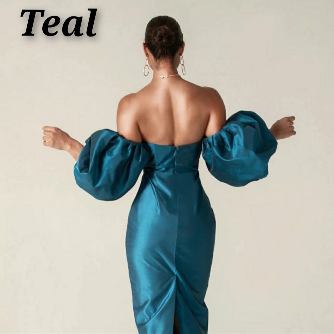 Voluminous Detached Satin Half Bridal Sleeves