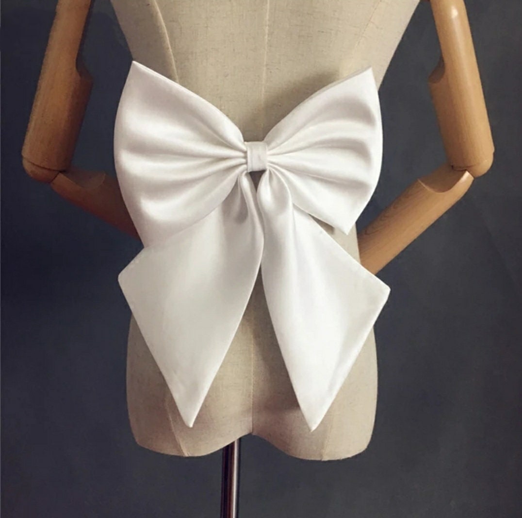 Simple Satin Detached Bridal Dress Bow