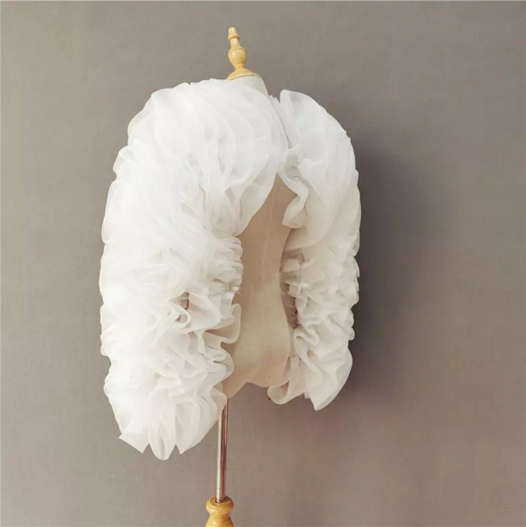 Tulle Full Sleeve Exaggerated Ruffles Detached Bridal Sleeves