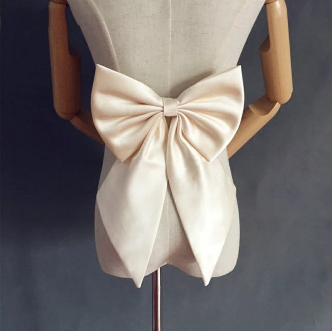 Simple Satin Detached Bridal Dress Bow