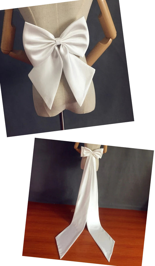 Simple Satin Detached Bridal Dress Bow