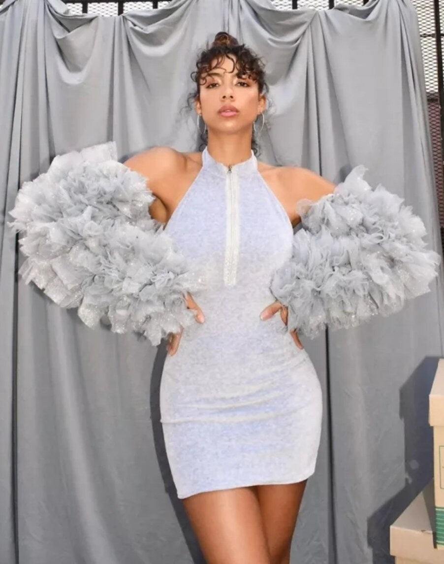 Oversized TuTu Style Puff Detached Full Sleeves