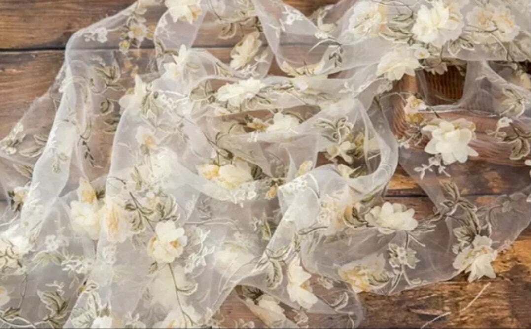 3D Delicate Floral Vine Detached Sleeves