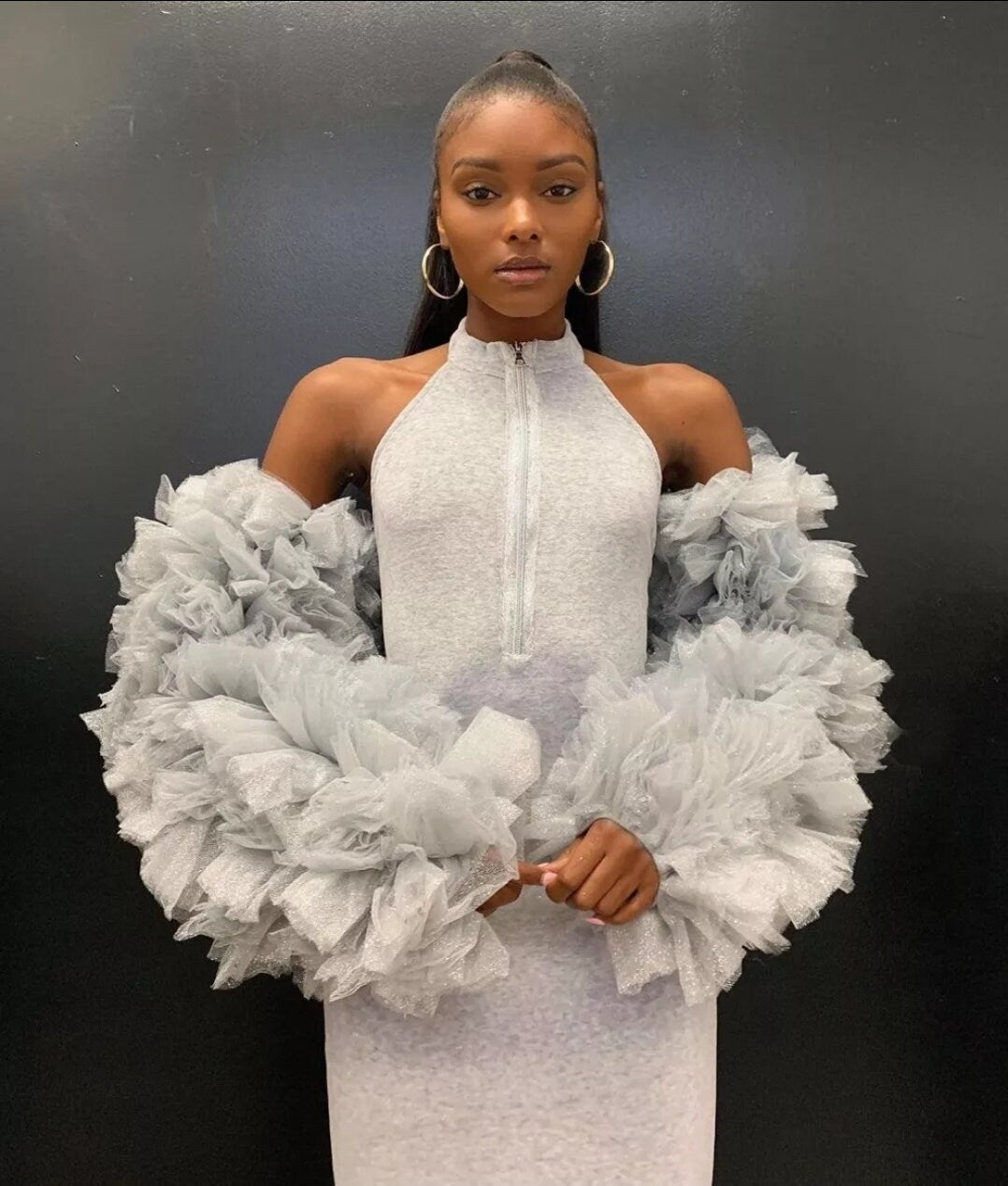Oversized TuTu Style Puff Detached Full Sleeves