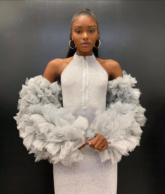 Oversized TuTu Style Puff Detached Full Sleeves