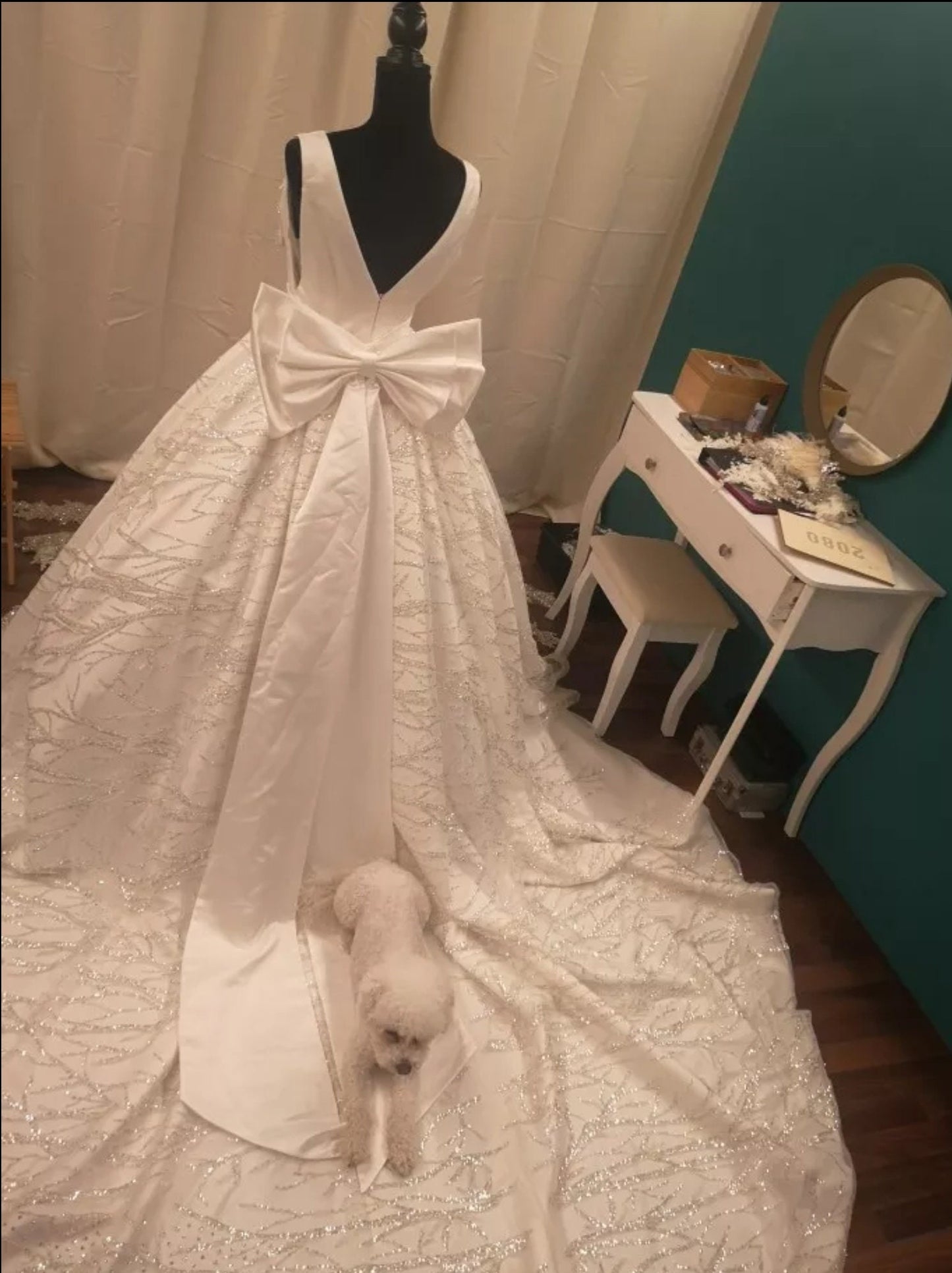 Simple Satin Detached Bridal Dress Bow
