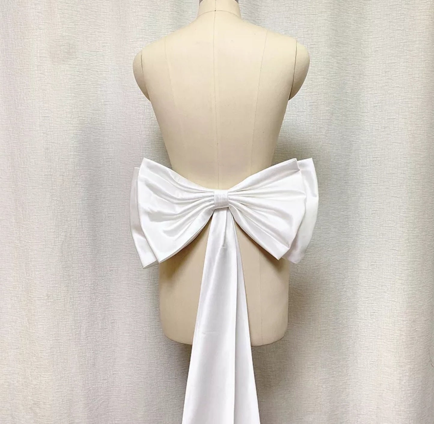Simple Satin Detached Bridal Dress Bow