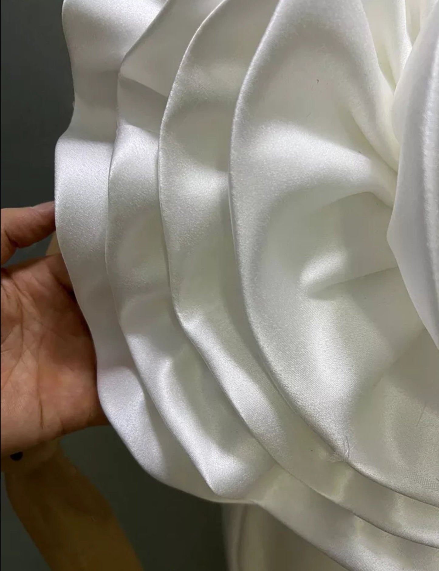 Detached Oversized Satin Bridal Flower