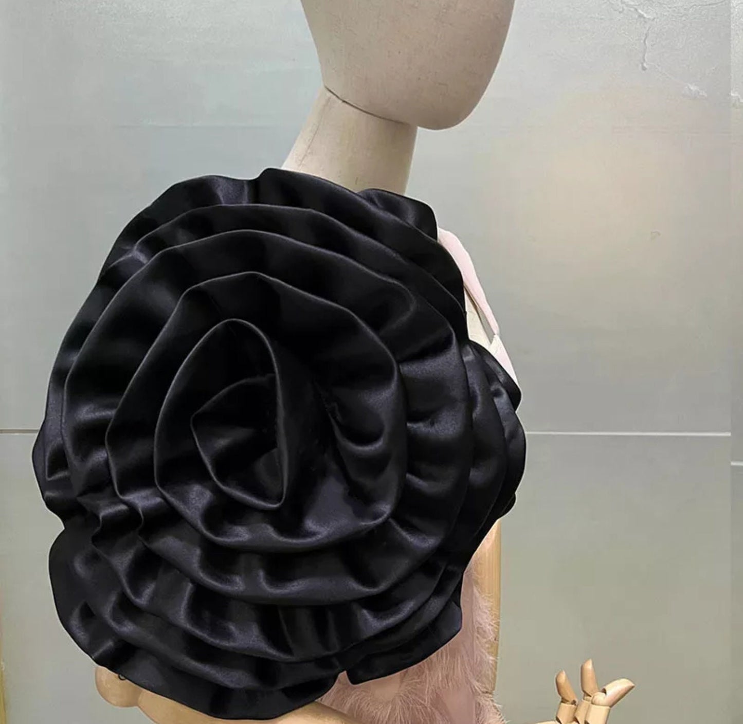 Detached Oversized Satin Bridal Flower