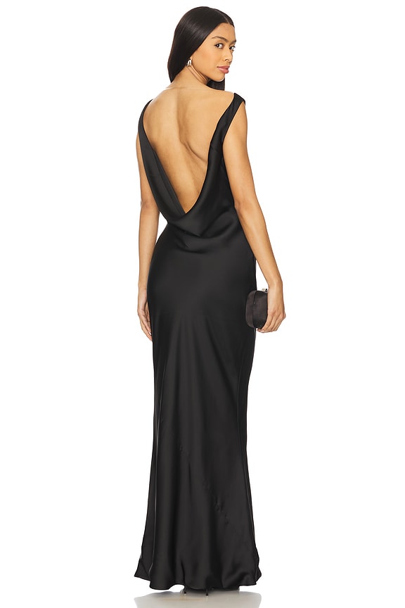 Low Back Draped Sleeveless Bridesmaid/Maid Of Honor Dress