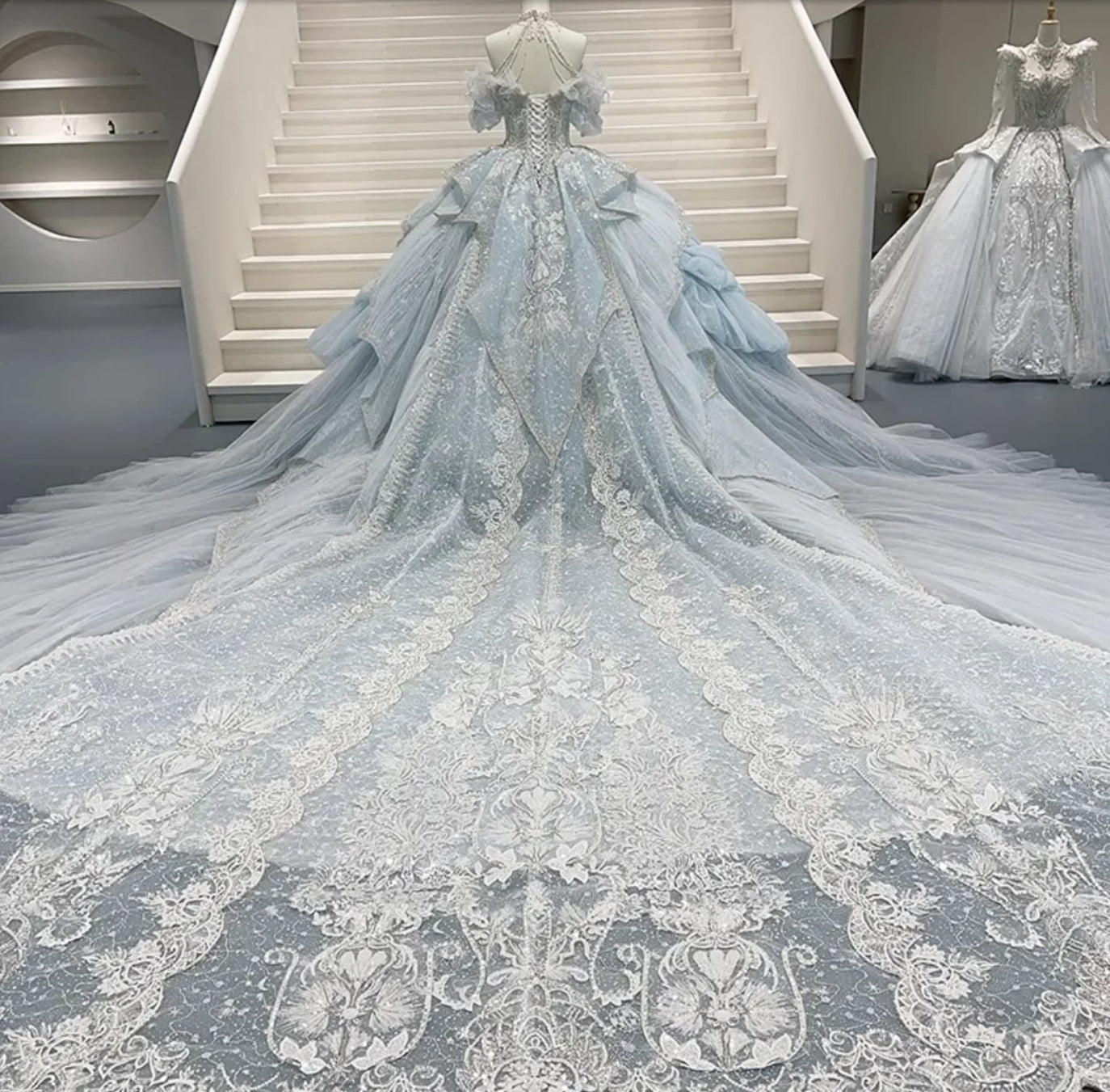 Enchanted And Captivating Victorian Princess Cinderella Heavily Beaded WenLeeBridal Enchanted And Captivating Victorian Princess Cinderella Heavily Beaded WenLeeBridal
